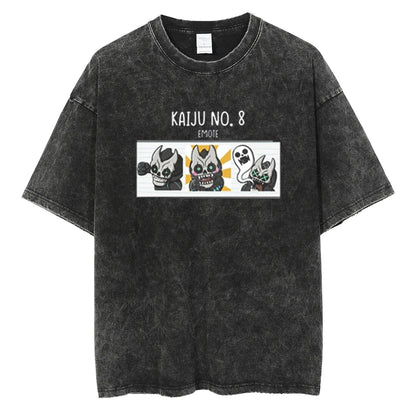 Minimalist Manga Graphic Oversized Vintage Washed Casual Streetwear T-Shirt