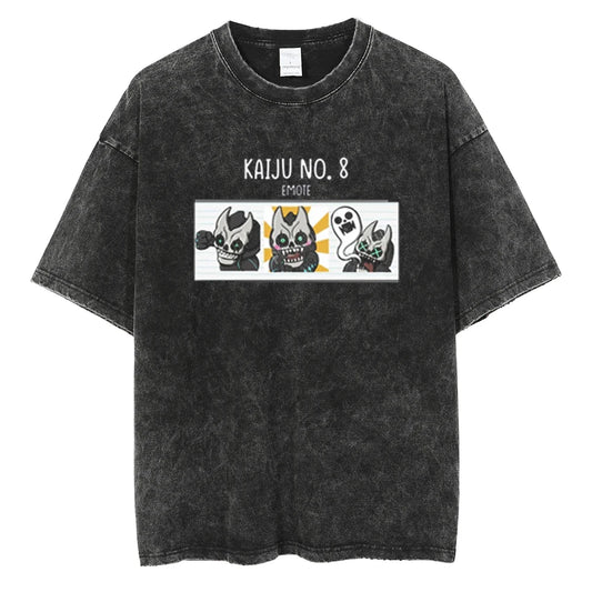Minimalist Manga Graphic Oversized Vintage Washed Casual Streetwear T-Shirt