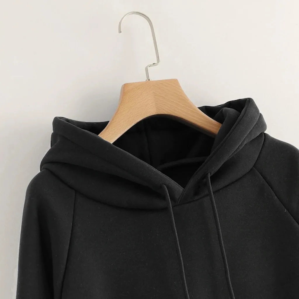 Women's Minimalist Oversized Pullover Hoodie Relaxed Casual Streetwear Everyday Essential Sweatshirt
