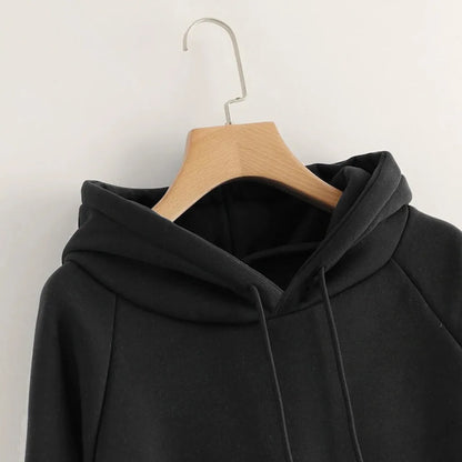 Women's Minimalist Oversized Pullover Hoodie Relaxed Casual Streetwear Everyday Essential Sweatshirt