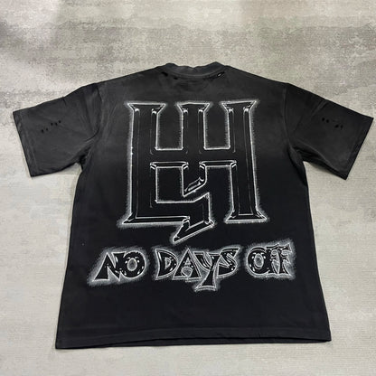 Distressed Graphic Oversized Cotton Streetwear T-Shirt with Vintage-Inspired Artwork