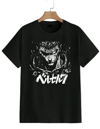 Dark Anime Goth Oversized Distressed Streetwear Graphic Tee