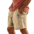 Men's Casual Drawstring Resort Shorts with Relaxed Everyday Summer Vacation Style