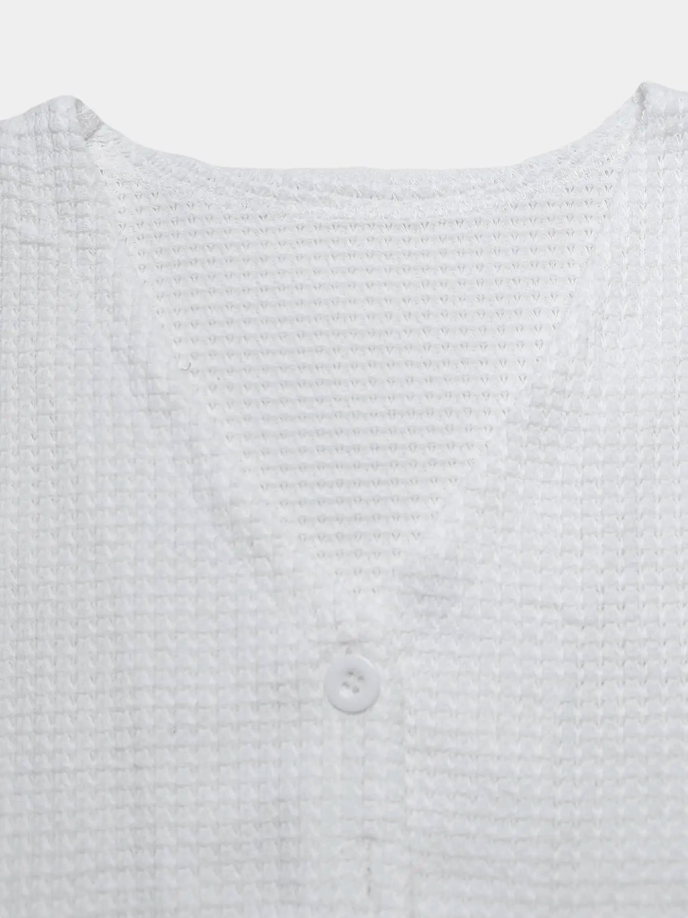 Women's Sleeveless Square Neck Textured Button Front Tank Top for Casual Everyday Layering Style