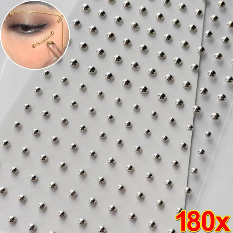 Reusable Faux Piercing Stud Sticker Set for Punk Alternative Styling