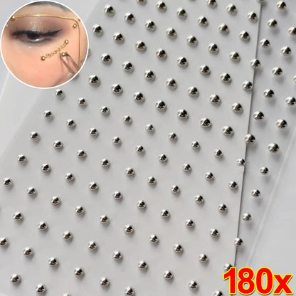Reusable Faux Piercing Stud Sticker Set for Punk Alternative Styling