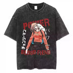 Blood Rebel Anime Graphic Oversized Vintage Cotton Streetwear T-Shirt