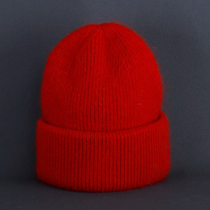 Soft Rabbit Fur Knit Beanie for Everyday Casual Outdoor Winter Fashion and Comfort Style