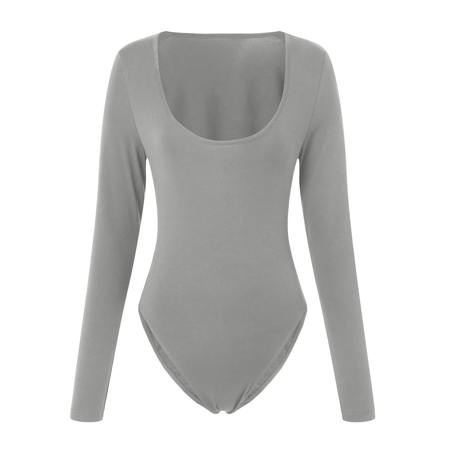 Long Sleeve Seamless Bodycon Bodysuit for Gothic and Alternative Layering