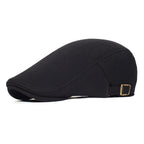 Classic Suede Flat Cap with Adjustable Fit for Everyday Casual Vintage Outdoor Style