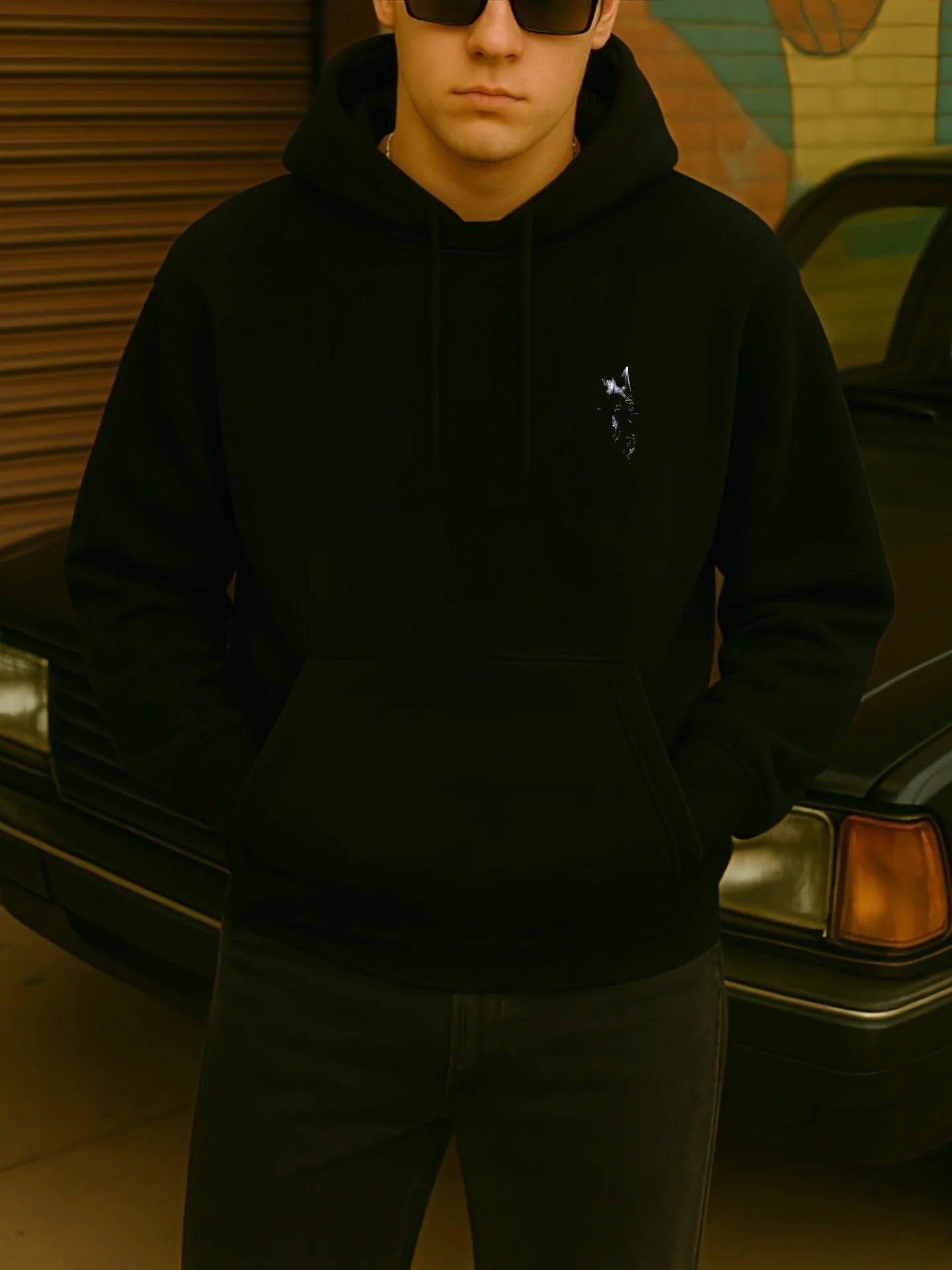 Vintage Inspired Graphic Fleece Hoodie for Relaxed Streetwear and Casual Layering