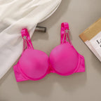 Smooth Contour Push-Up Bra and Crystal Embellished Statement Thong Set