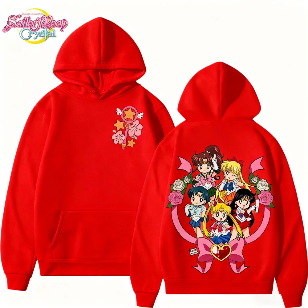 Anime Magical Streetwear Hoodie With Manga Inspired Graphic Artwork