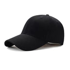 Minimalist Solid Baseball Cap Adjustable Curved Brim Casual Streetwear Fashion Hat