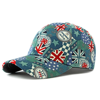 Graffiti Print Dad Cap Adjustable Curved Brim Casual Streetwear Baseball Hat