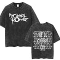 Vintage Alternative Graphic Tee With Anime Goth Streetwear Typography Design