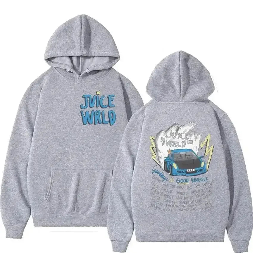Oversized Back Graphic Hoodie with Minimal Front Detail Streetwear Design