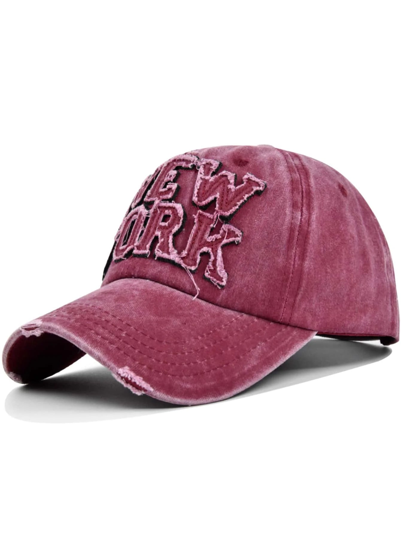 Unisex Vintage Washed Denim Baseball Cap with Distressed Finish for Everyday Casual Streetwear
