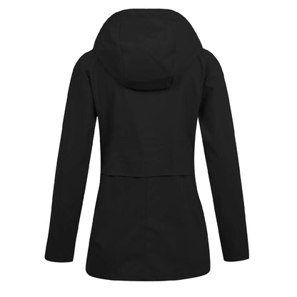 Women's Hooded Windbreaker Jacket with Zip Front Lightweight Everyday Outdoor Streetwear Style