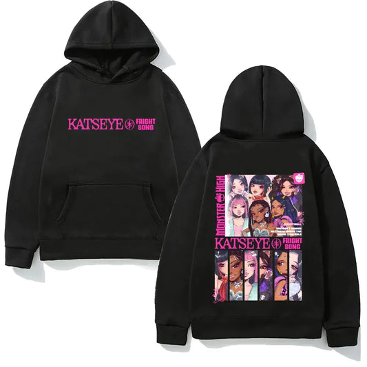 Oversized Anime Hoodie with Manga Character Streetwear Collage Design
