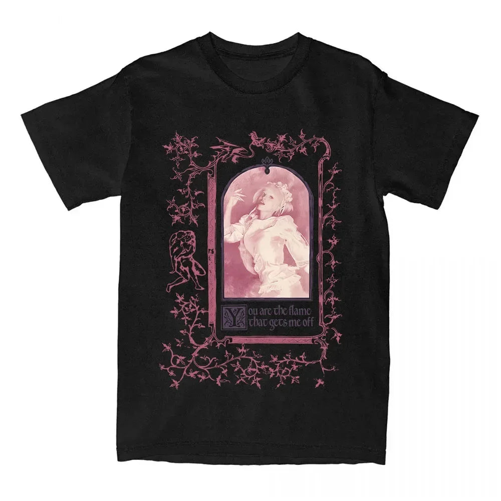 Gothic Manga Aesthetic Graphic Streetwear Oversized Cotton Anime T-Shirt