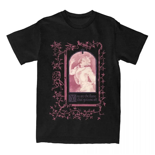 Gothic Manga Aesthetic Graphic Streetwear Oversized Cotton Anime T-Shirt
