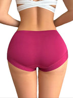 Seven-Piece Seamless Boyshort Panty Set in Jewel and Earth Tones