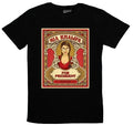 Vintage Poster Graphic Cotton T-Shirt with Retro Campaign Style Streetwear Design