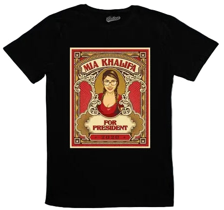 Vintage Poster Graphic Cotton T-Shirt with Retro Campaign Style Streetwear Design