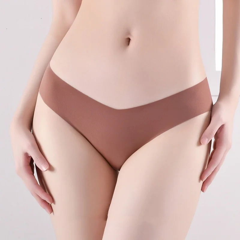 Seven-Piece Seamless V-Waist Bikini Brief Set in Modern Neutrals