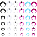 Mixed Septum and Horseshoe Ring Set for Alternative Body Styling