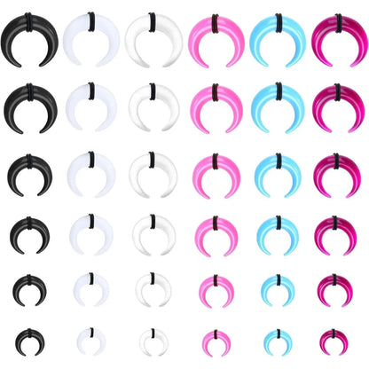 Mixed Septum and Horseshoe Ring Set for Alternative Body Styling