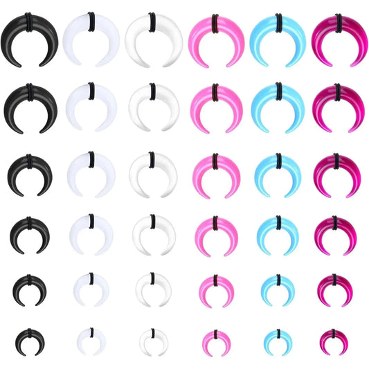 Mixed Septum and Horseshoe Ring Set for Alternative Body Styling