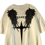 Urban Wing Graphic Streetwear T-Shirt With Casual Oversized Fit Style