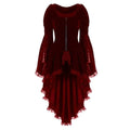 Velvet Asymmetrical Gothic Dress with Dark Romantic Alternative Style