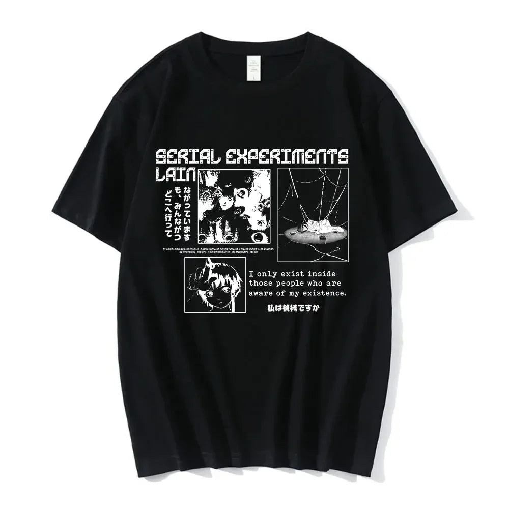 Minimalist Anime Panel Oversized Urban Streetwear Graphic Tee