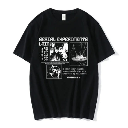 Minimalist Anime Panel Oversized Urban Streetwear Graphic Tee