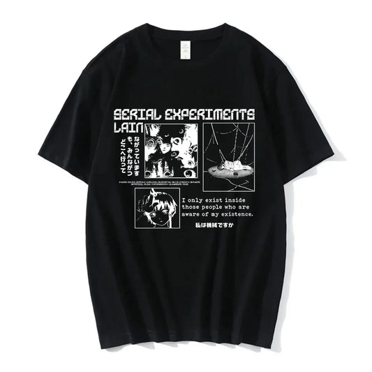 Minimalist Anime Panel Oversized Urban Streetwear Graphic Tee