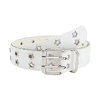 Double Row Star Rivet Belt for Punk Gothic Y2K Streetwear Fashion