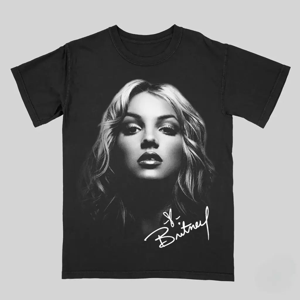 Oversized Portrait Graphic Cotton T-Shirt for Y2K Streetwear and Casual Styling