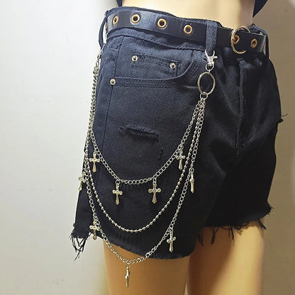 Double Layer Waist Chain for Grunge, Punk and Alternative Streetwear