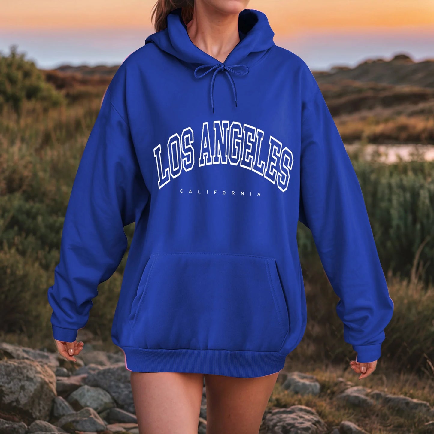 Oversized Collegiate Graphic Hoodie with Relaxed Fit for Everyday Streetwear