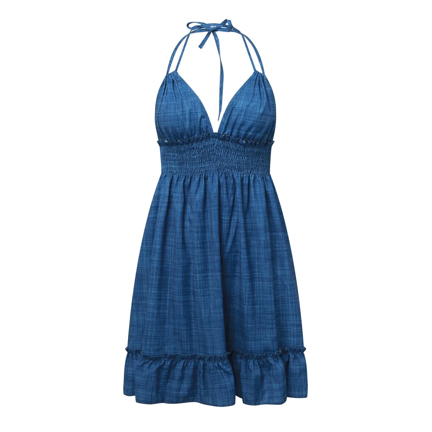 Soft Girl Ruffle Mini Dress with Anime-Inspired Streetwear Charm