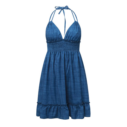 Soft Girl Ruffle Mini Dress with Anime-Inspired Streetwear Charm