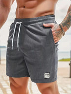 Men's Loose Fit Corduroy Casual Shorts with Breathable Everyday Streetwear Comfort