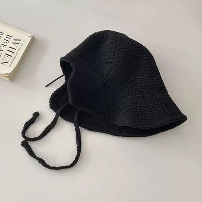 Wide Brim Straw Blend Sun Hat with Adjustable Chin Strap for Beach and Travel Wear