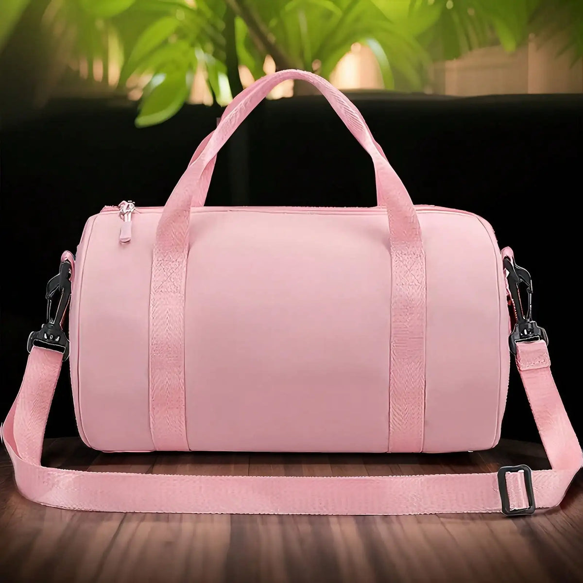 Mini Barrel Duffle Bag with Adjustable Strap Lightweight Travel Carry Design