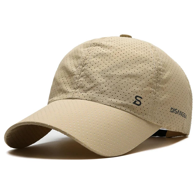 Unisex Quick Dry Baseball Cap with Breathable Design for Outdoor Sports and Everyday Wear
