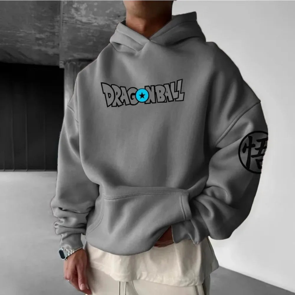 Anime Manga Oversized Hoodie With Dark Fantasy Graphic Streetwear Artwork