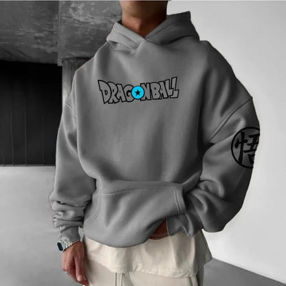 Anime Manga Oversized Hoodie With Dark Fantasy Graphic Streetwear Artwork